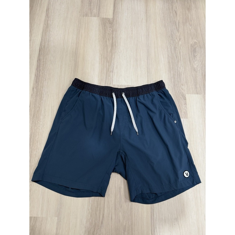 Vuori Kore Shorts 7" Lined Men's Size XXL Athletic Stretch Drawstring Teal